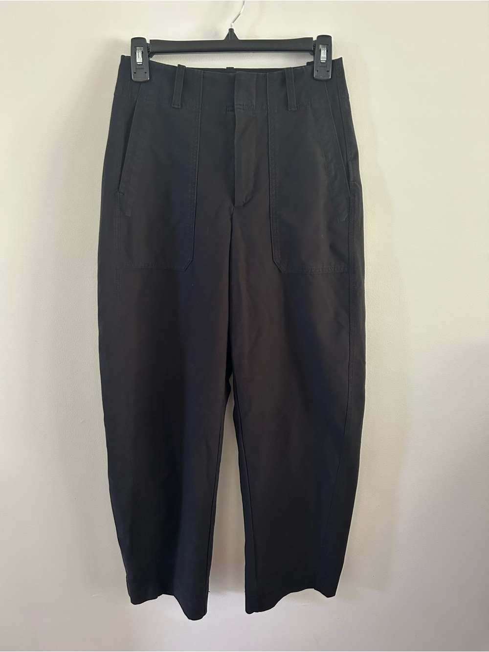 ATHLETA Skyline High rise Barrel Leg utility Pant  2  | Black #650012